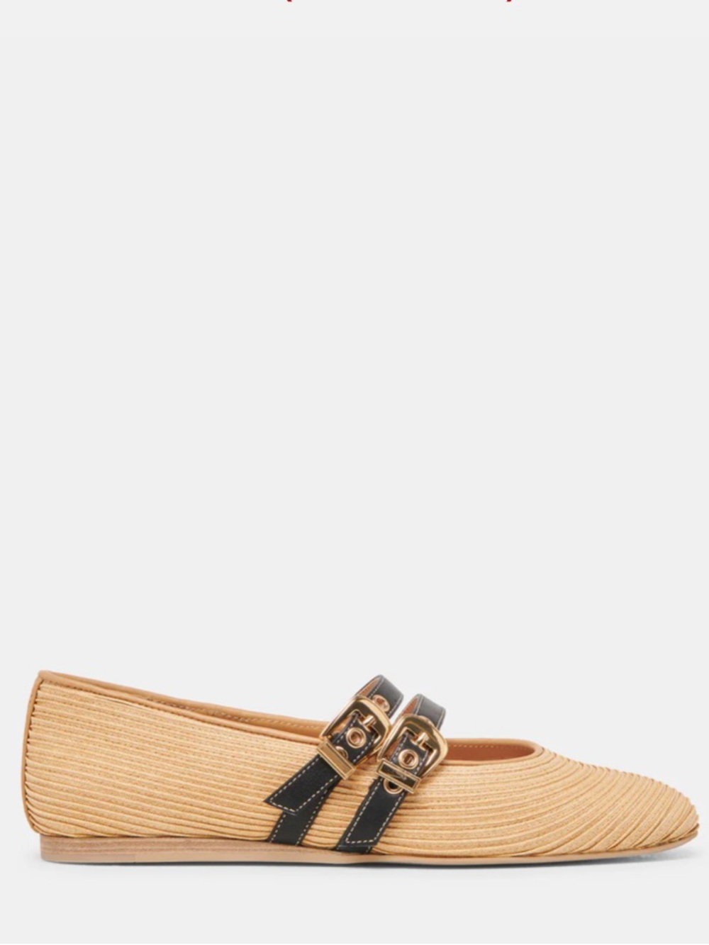 Dolce Vita Flats Baylee Ballet Flats Natural Raffia Sz 9.5 - Picture 9 of 14